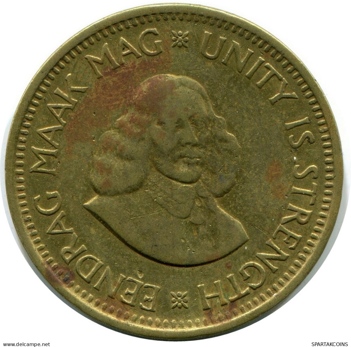 1/2 CENT 1961 SUDAFRICA SOUTH AFRICA Moneda #AX163.E.A - Sud Africa