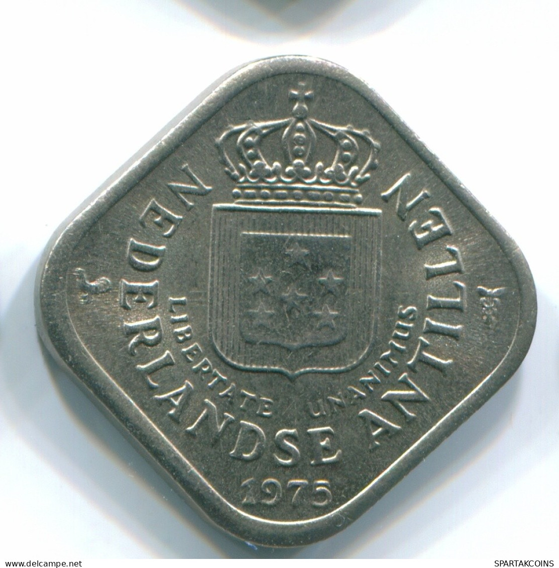 5 CENTS 1975 ANTILLAS NEERLANDESAS Nickel Colonial Moneda #S12255.E.A - Antilles Néerlandaises