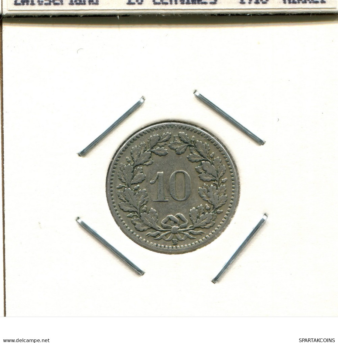 10 RAPPEN 1922 SWITZERLAND Coin #AS479.U.A - Autres & Non Classés