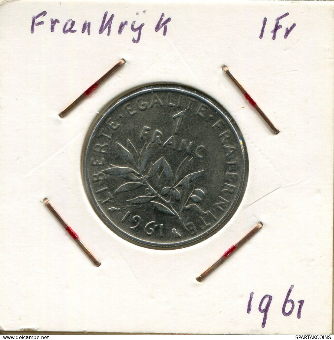 1 FRANC 1961 FRANCE Coin French Coin #AM560.U.A - 1 Franc