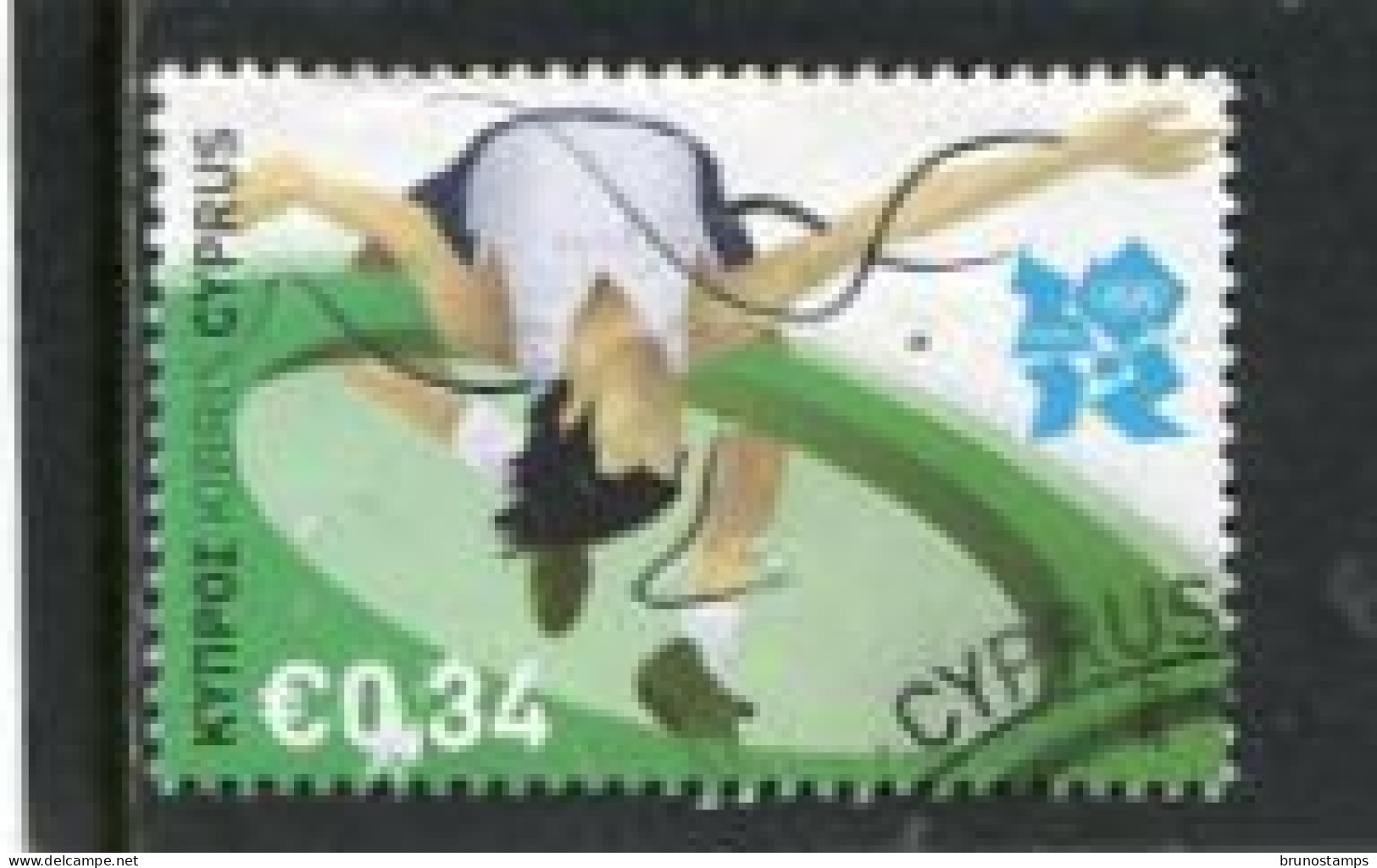 CYPRUS - 2012  34c  OLYMPIC GAMES  FINE USED - Used Stamps