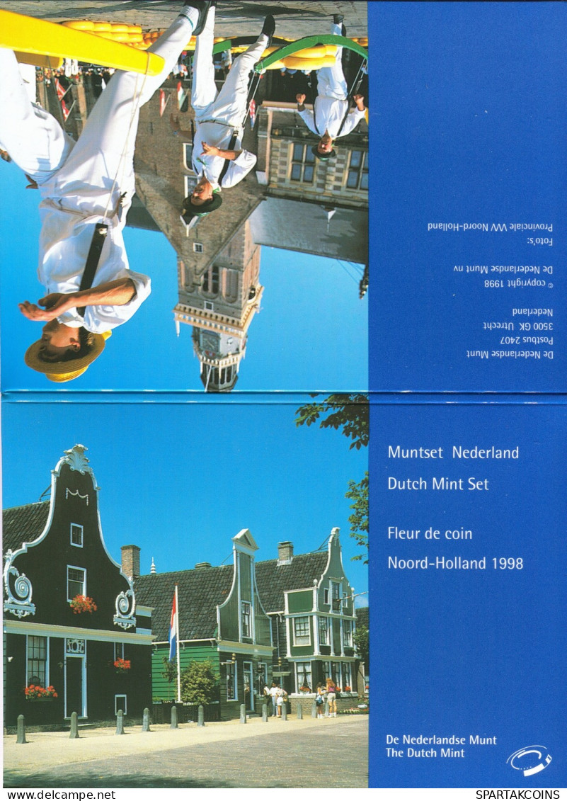 NEERLANDÉS NETHERLANDS 1998 MINT SET 6 Moneda + MEDAL #SET1126.4.E.A - Mint Sets & Proof Sets