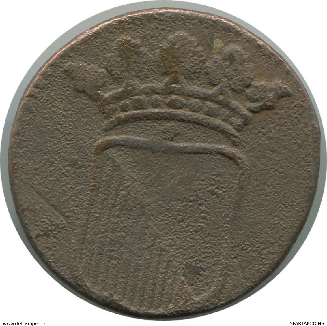 1723 UTRECHT 1 DUIT DUTCH REPUBLIC (NETHERLANDS) COLONIAL PENNY #AE841.27.U.A - Dutch East Indies