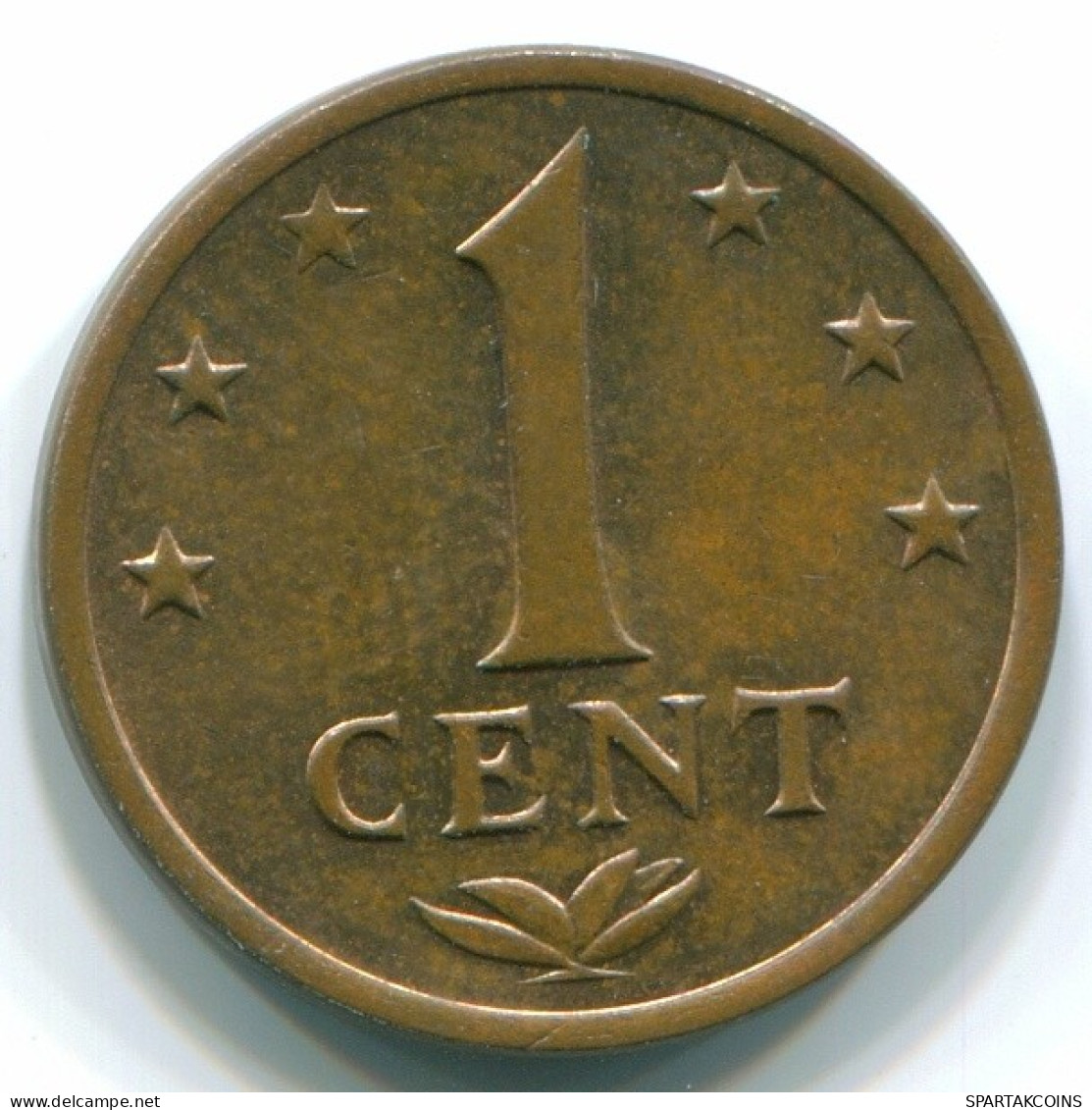 1 CENT 1977 NIEDERLÄNDISCHE ANTILLEN Bronze Koloniale Münze #S10713.D.A - Netherlands Antilles