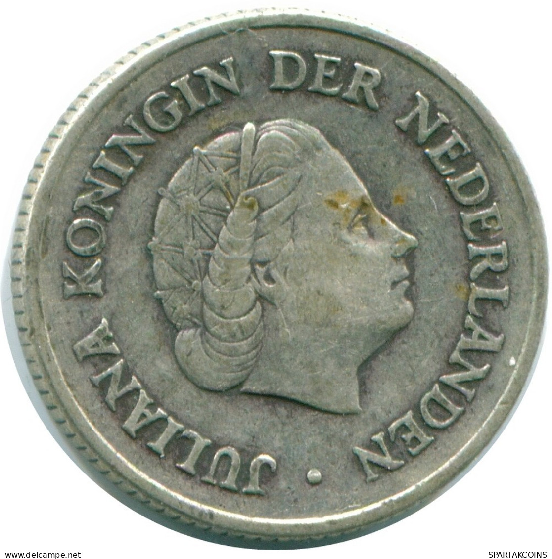 1/4 GULDEN 1960 ANTILLAS NEERLANDESAS PLATA Colonial Moneda #NL11097.4.E.A - Netherlands Antilles