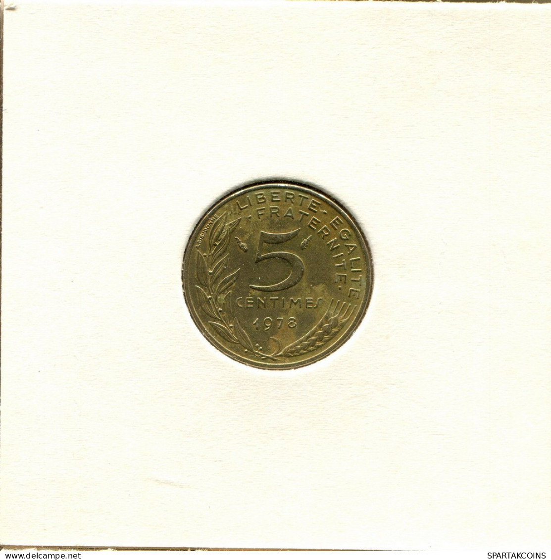 5 CENTIMES 1978 FRANCIA FRANCE Moneda #BB419.E.A - 5 Centimes