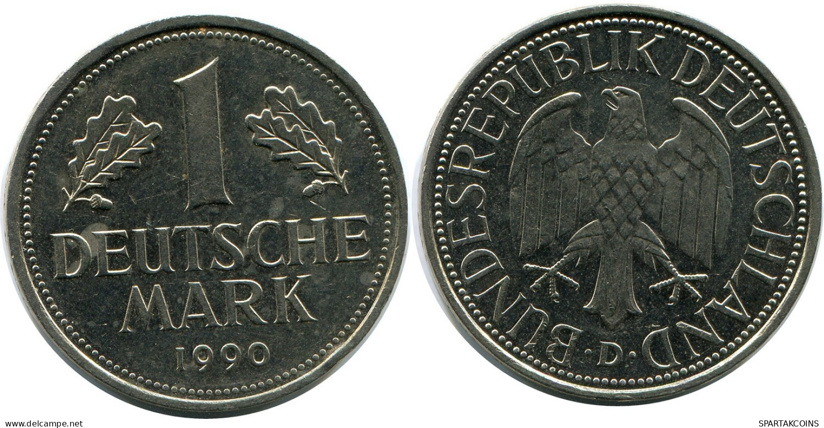 1 DM 1990 D BRD ALEMANIA Moneda GERMANY #AZ443.E.A - 1 Mark