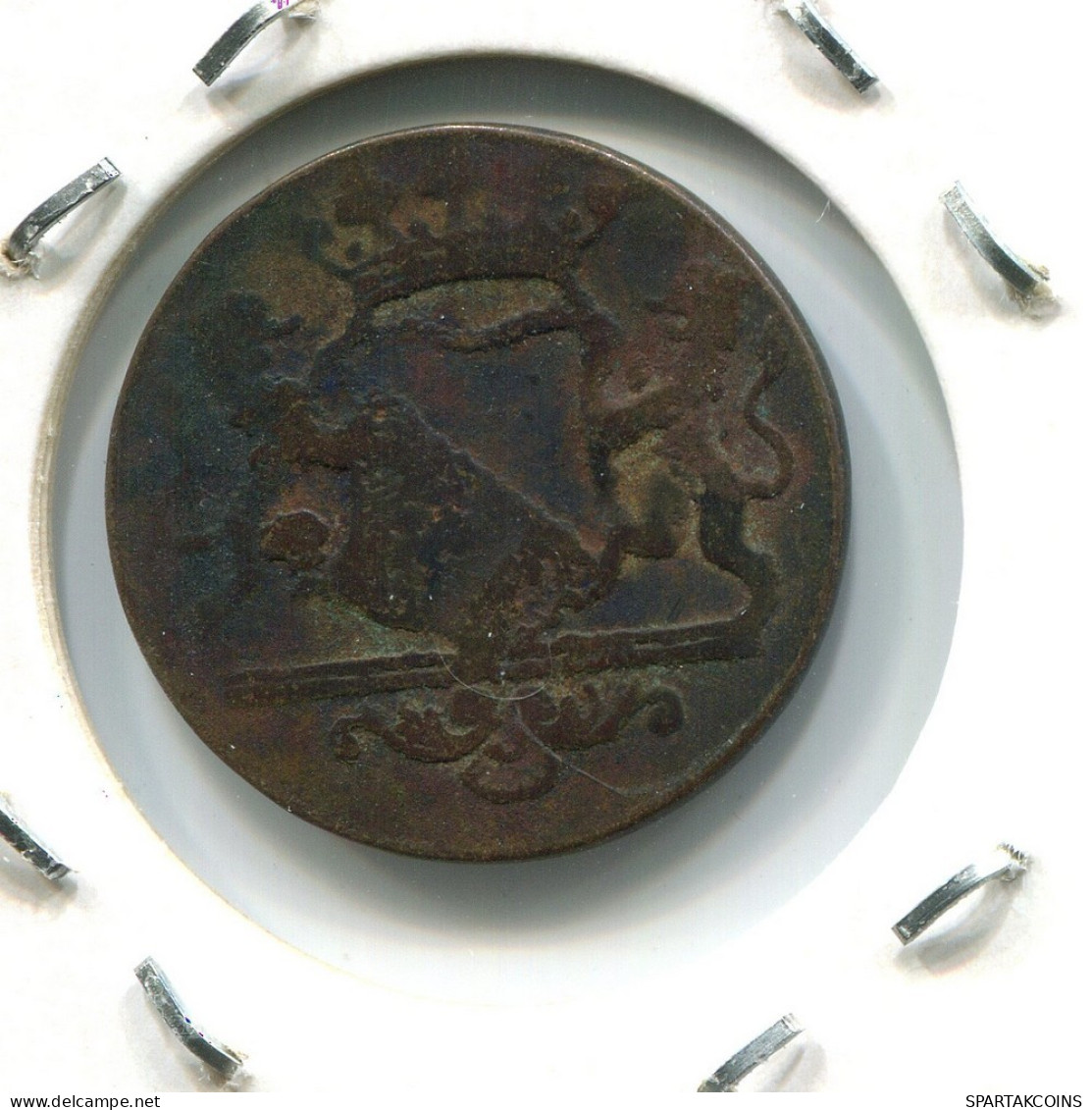 1791 UTRECHT VOC DUIT NIEDERLANDE OSTINDIEN NY COLONIAL PENNY #VOC1591.10.D.A - Dutch East Indies