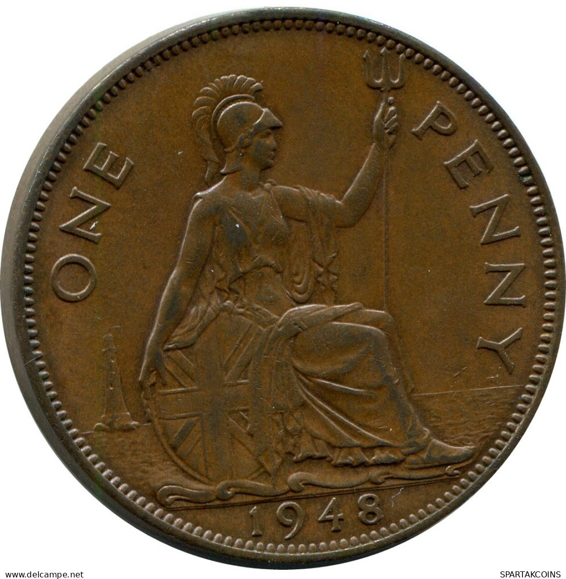 PENNY 1948 UK GBAN BRETAÑA GREAT BRITAIN Moneda #BB029.E.A - D. 1 Penny