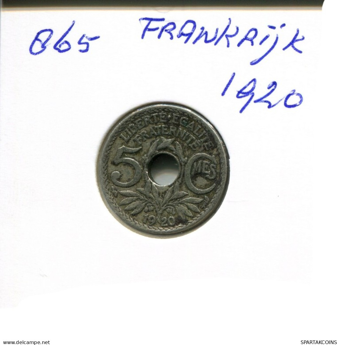 5 CENTIMES 1920 FRANCE French Coin #AM983.U.A - 5 Centimes