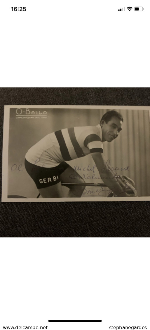 Carte Postale Cyclisme Osvaldo Bailo Dédicacée Autographe - Cycling