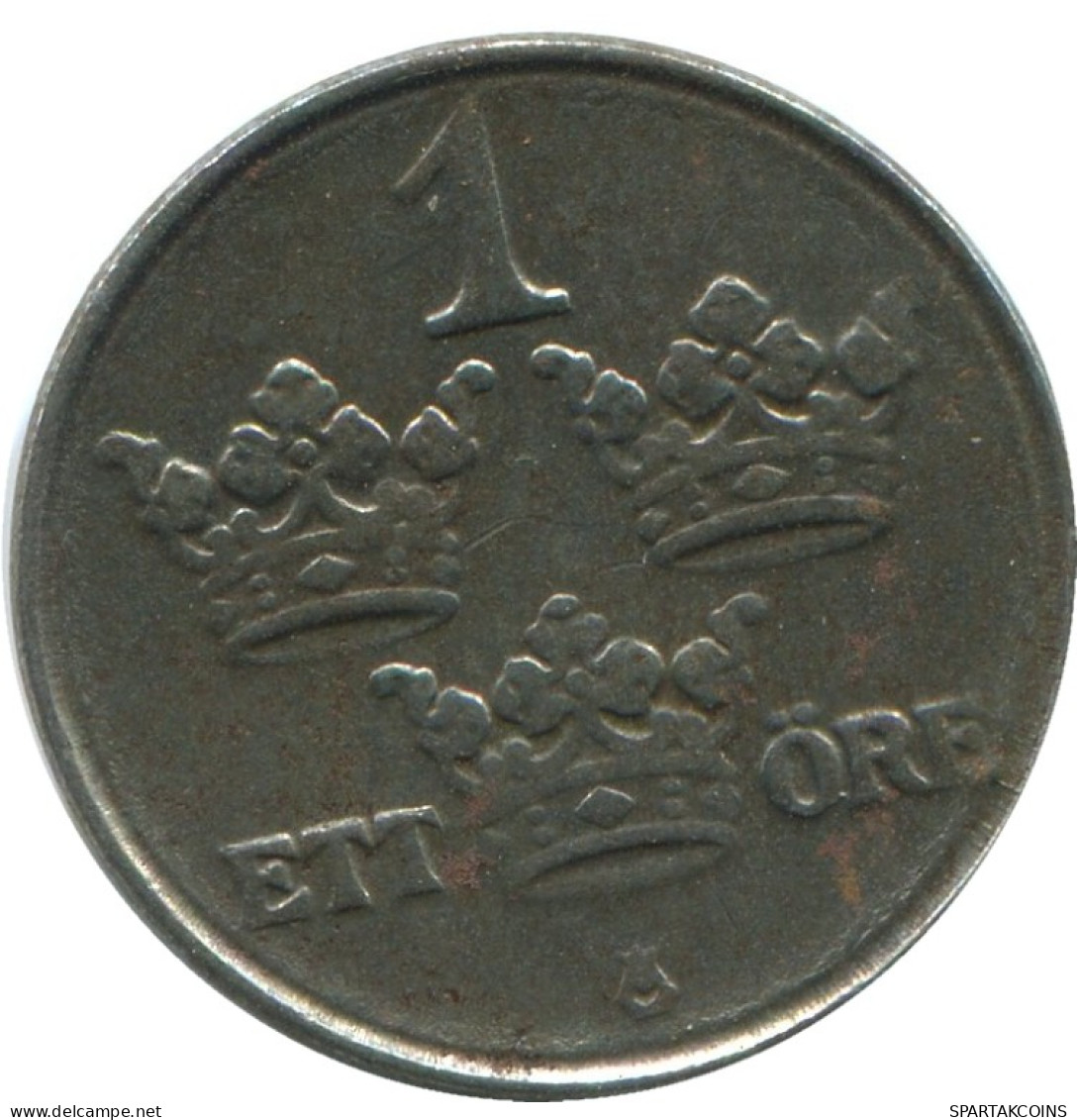1 ORE 1918 SCHWEDEN SWEDEN Münze #AD155.2.D.A - Zweden
