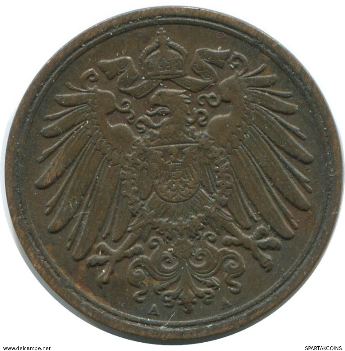 1 PFENNIG 1909 A DEUTSCHLAND Münze GERMANY #AE598.D.A - 1 Pfennig