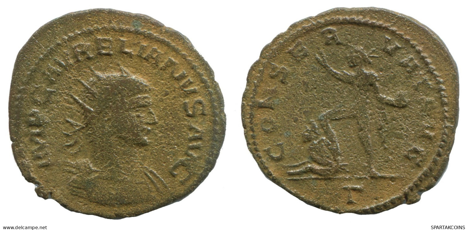 AURELIAN ANTONINIANUS Antiochia T AD384 Concor Vat AVG 3.1g/24mm #NNN1659.18.F.A - The Military Crisis (235 AD To 284 AD)