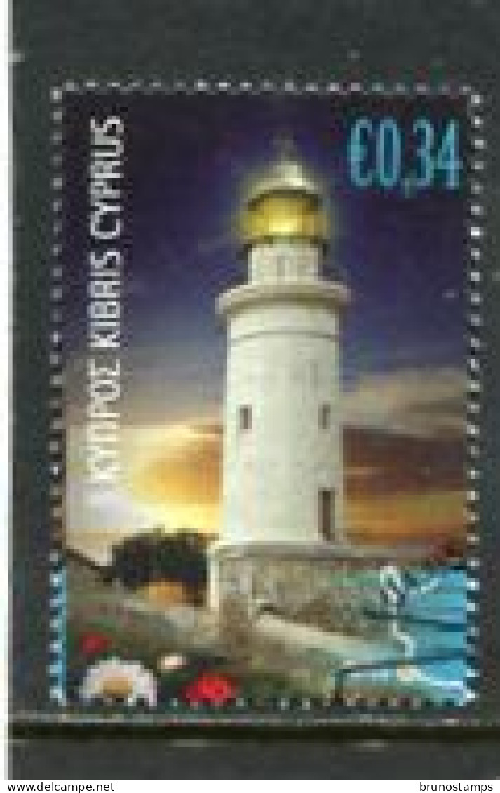 CYPRUS - 2011  34c  LIGHTHOUSES  FINE USED - Used Stamps