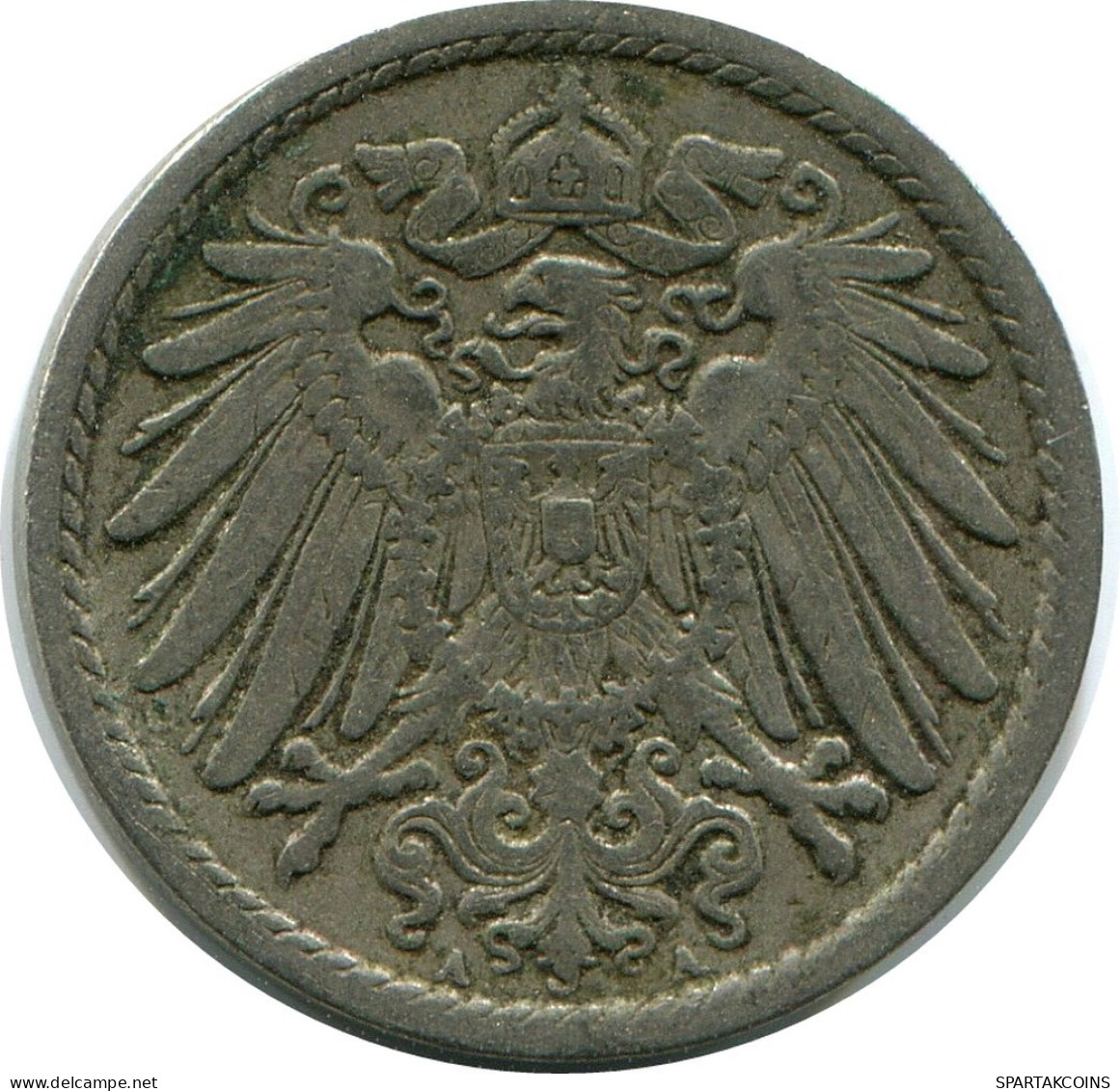 5 PFENNIG 1900 A ALEMANIA Moneda GERMANY #DB230.E.A - 5 Pfennig