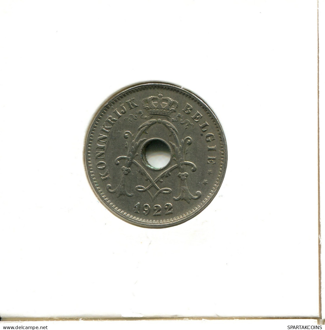 10 CENTIMES 1922 BELGIQUE BELGIUM Pièce DUTCH Text #AX400.F.A - 10 Cents