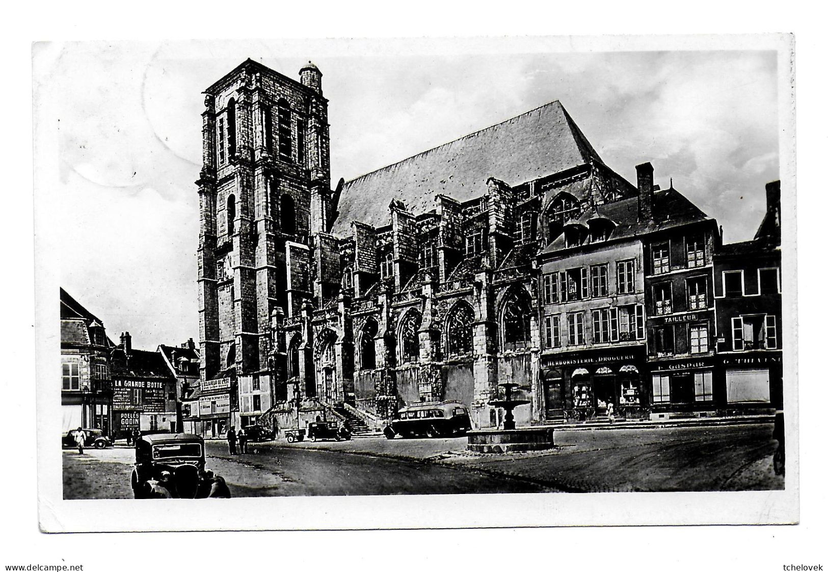 (51). Sezanne. (1) Eglise 1947 Autobus Ancien - Sezanne