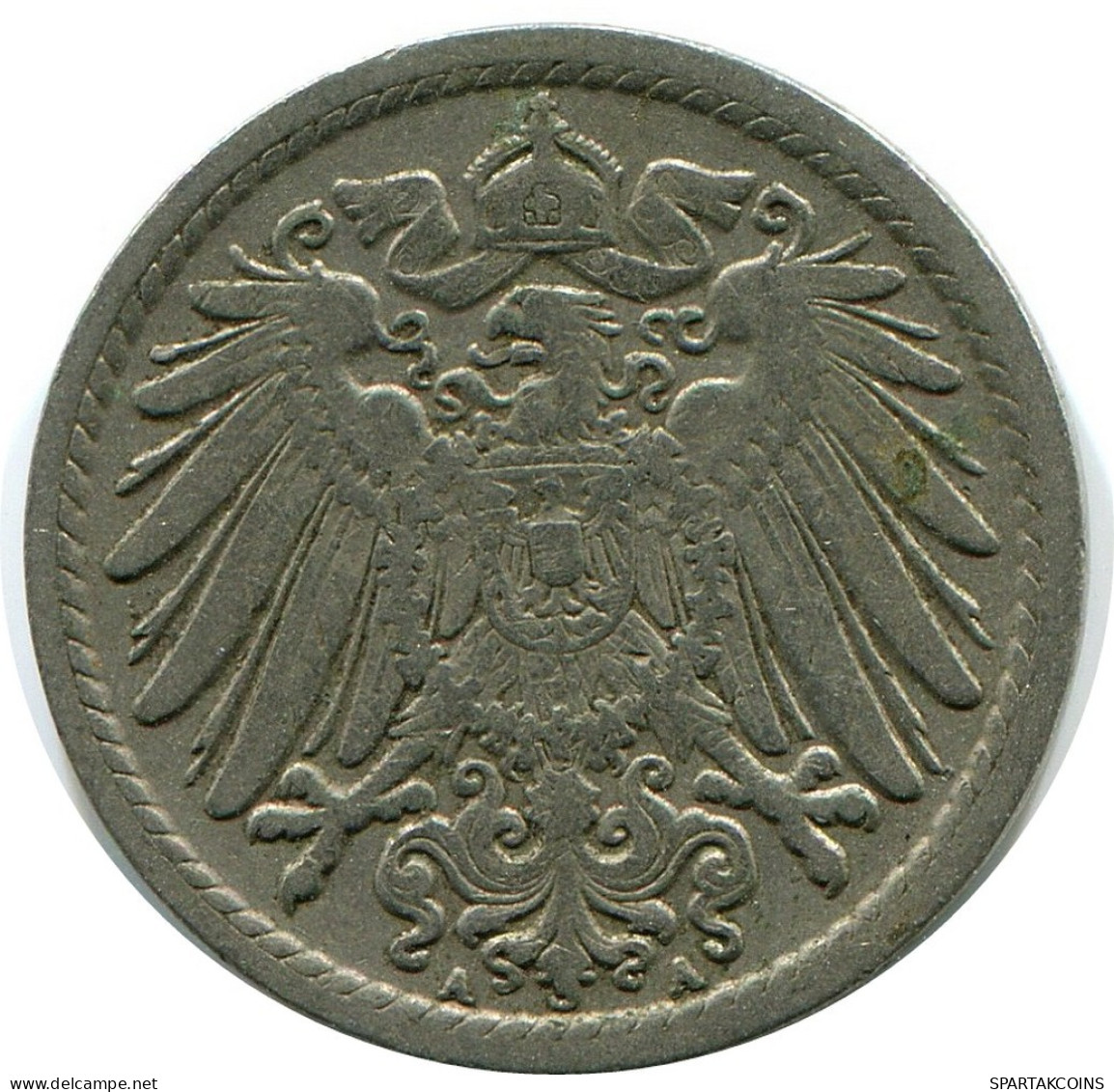 5 PFENNIG 1907 A DEUTSCHLAND Münze GERMANY #DB149.D.A - 5 Pfennig