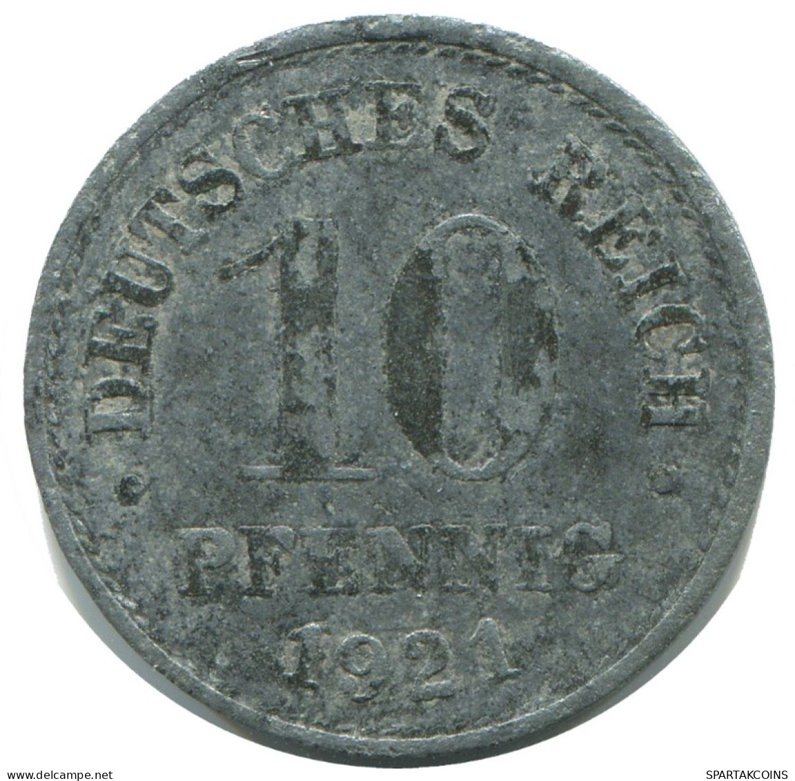 10 PFENNIG 1921 ALEMANIA Moneda GERMANY #AD516.9.E.A - 10 Renten- & 10 Reichspfennig