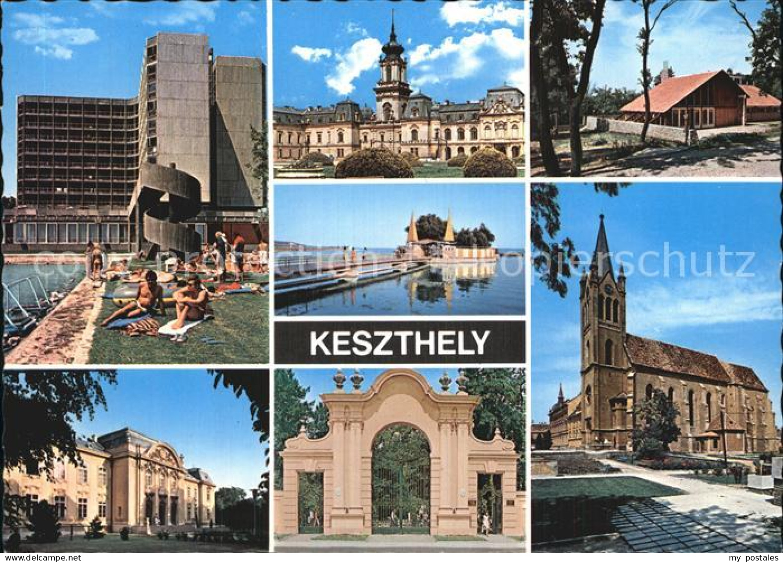 72543309 Keszthely Schwimmbad Schloss Kirche Portal Balaton Plattensee - Hungary