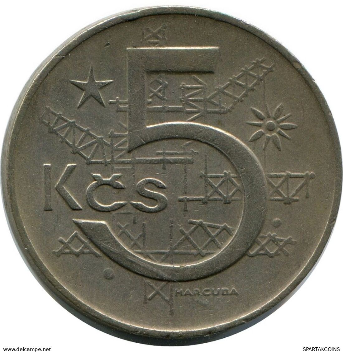 5 KORUN 1969 TSCHECHOSLOWAKEI CZECHOSLOWAKEI SLOVAKIA Münze #AR232.D.A - Tchécoslovaquie
