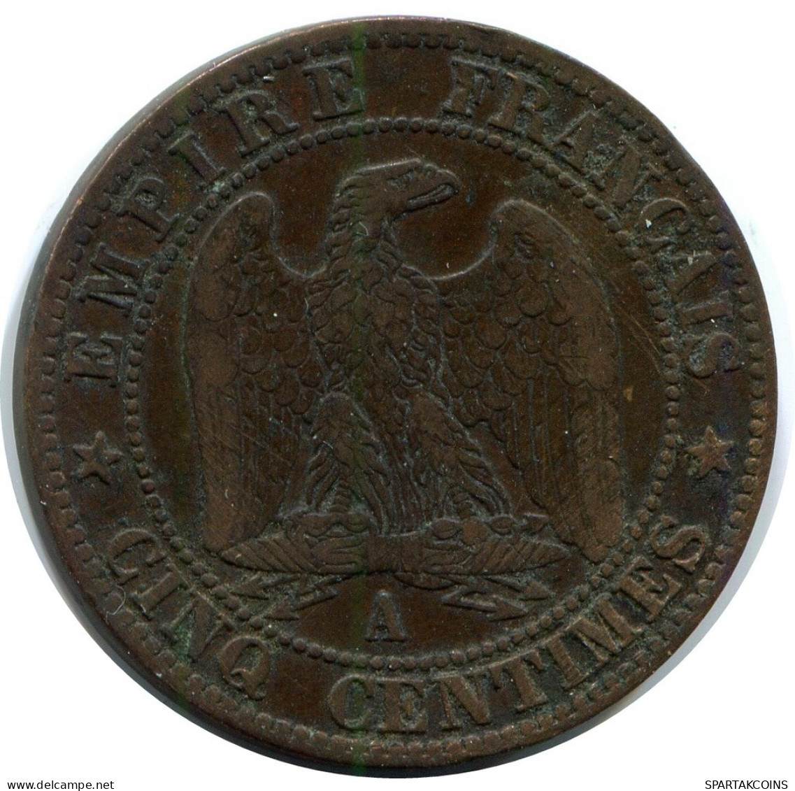 5 CENTIMES 1853 A FRANCE Coin Napoleon III #AZ846.U.A - 5 Centimes