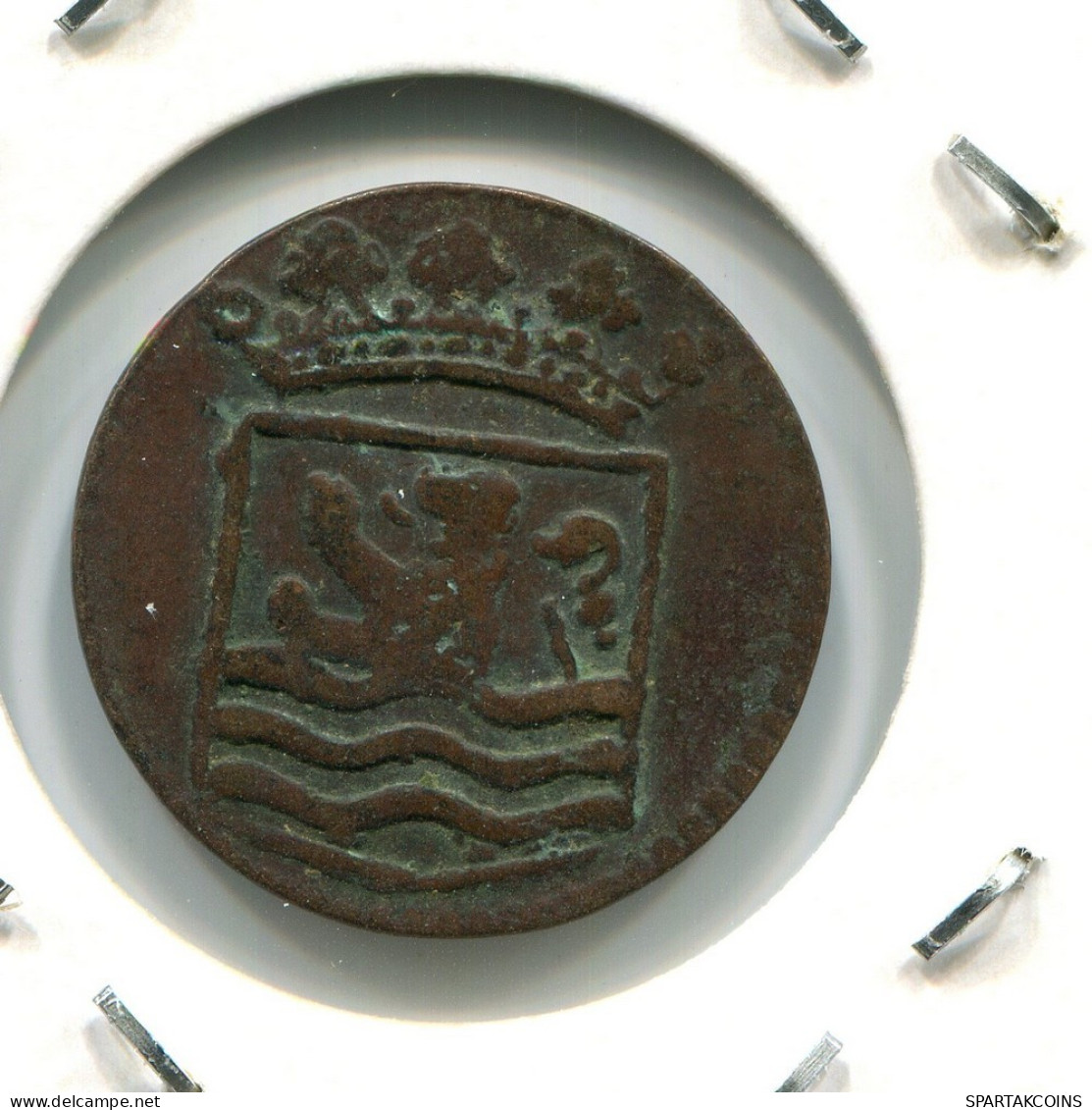 1749 ZEALAND VOC DUIT NIEDERLANDE OSTINDIEN NY COLONIAL PENNY #VOC1914.10.D.A - Indes Néerlandaises