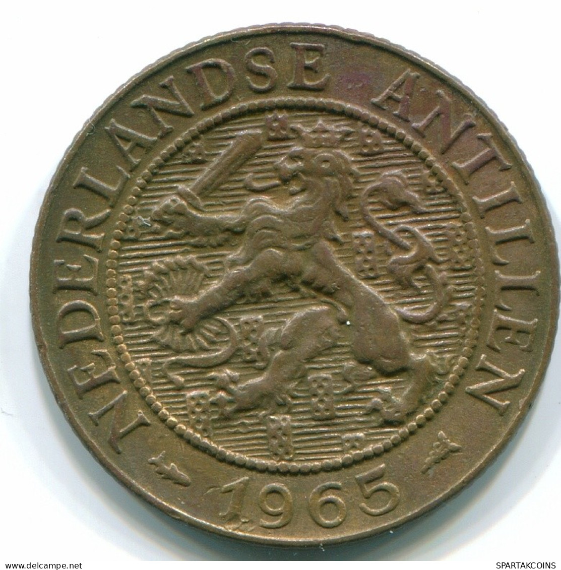 2 1/2 CENT 1965 CURACAO NEERLANDÉS NETHERLANDS Bronze Colonial Moneda #S10241.E.A - Curaçao
