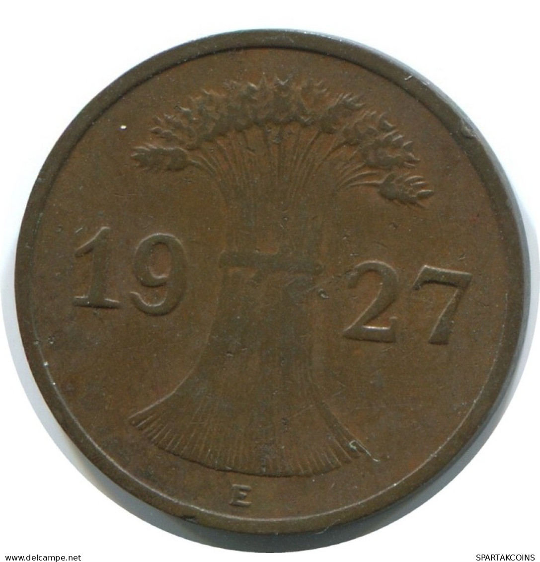1 REICHSPFENNIG 1927 E ALLEMAGNE Pièce GERMANY #AE209.F.A - 1 Rentenpfennig & 1 Reichspfennig