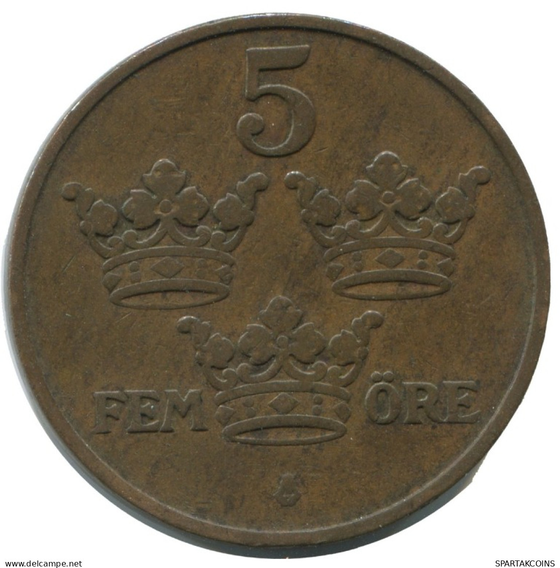 5 ORE 1911 SWEDEN Coin #AC451.2.U.A - Zweden