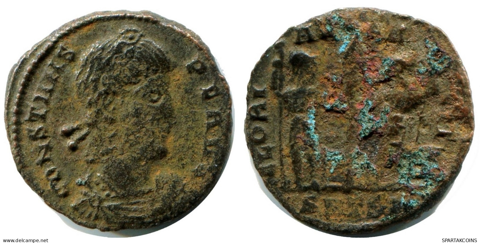 CONSTANS MINTED IN THESSALONICA FROM THE ROYAL ONTARIO MUSEUM #ANC11883.14.F.A - The Christian Empire (307 AD To 363 AD)