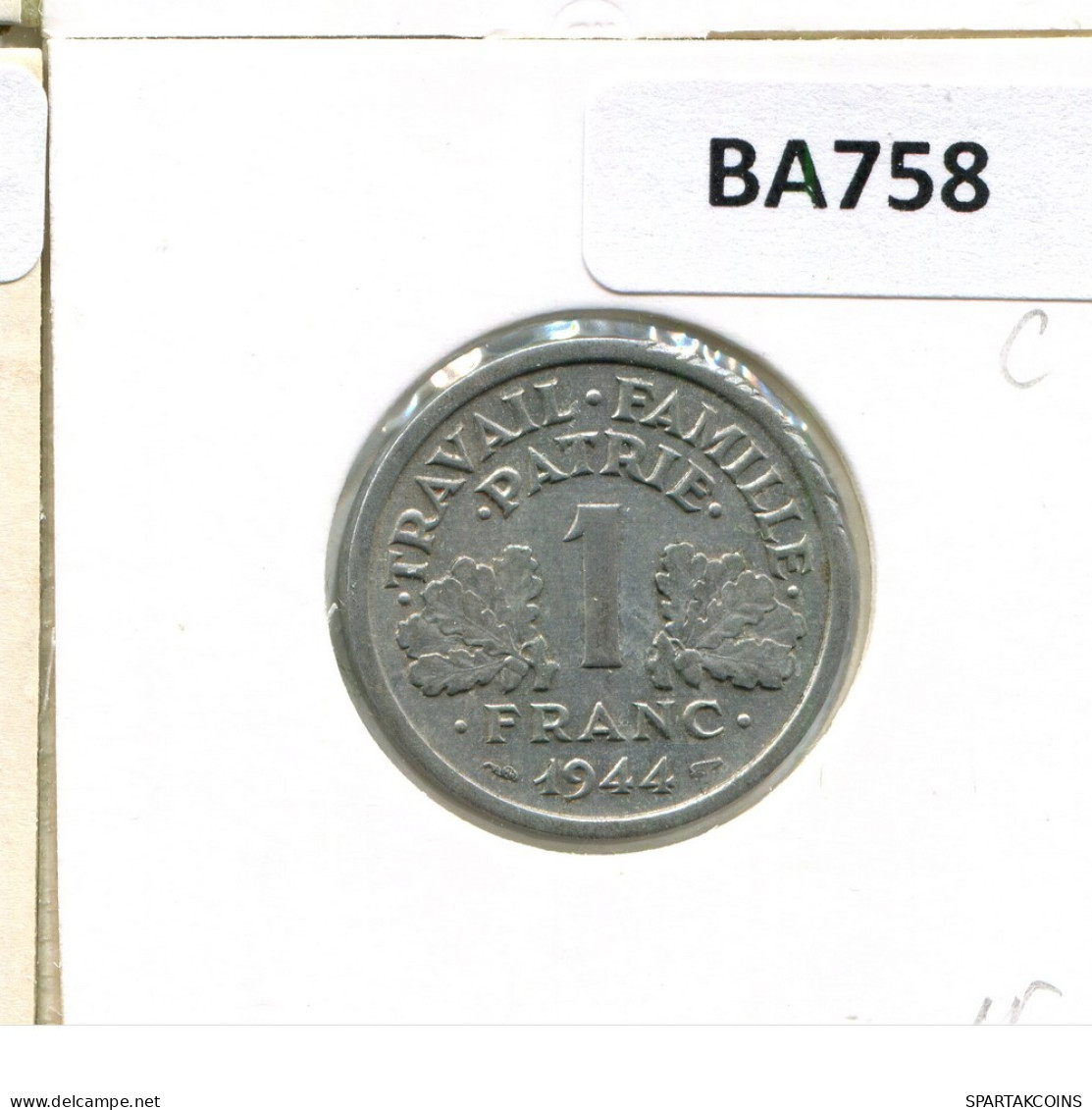 1 FRANC 1944 C FRANCE Coin French Coin #BA758.U.A - 1 Franc