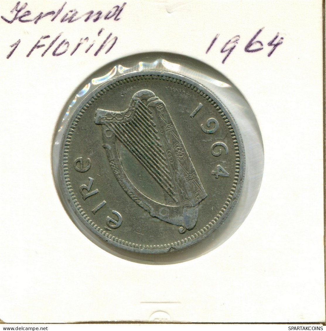 1 FLORIN 1964 IRLAND IRELAND Münze #AY711.D.A - Irlanda