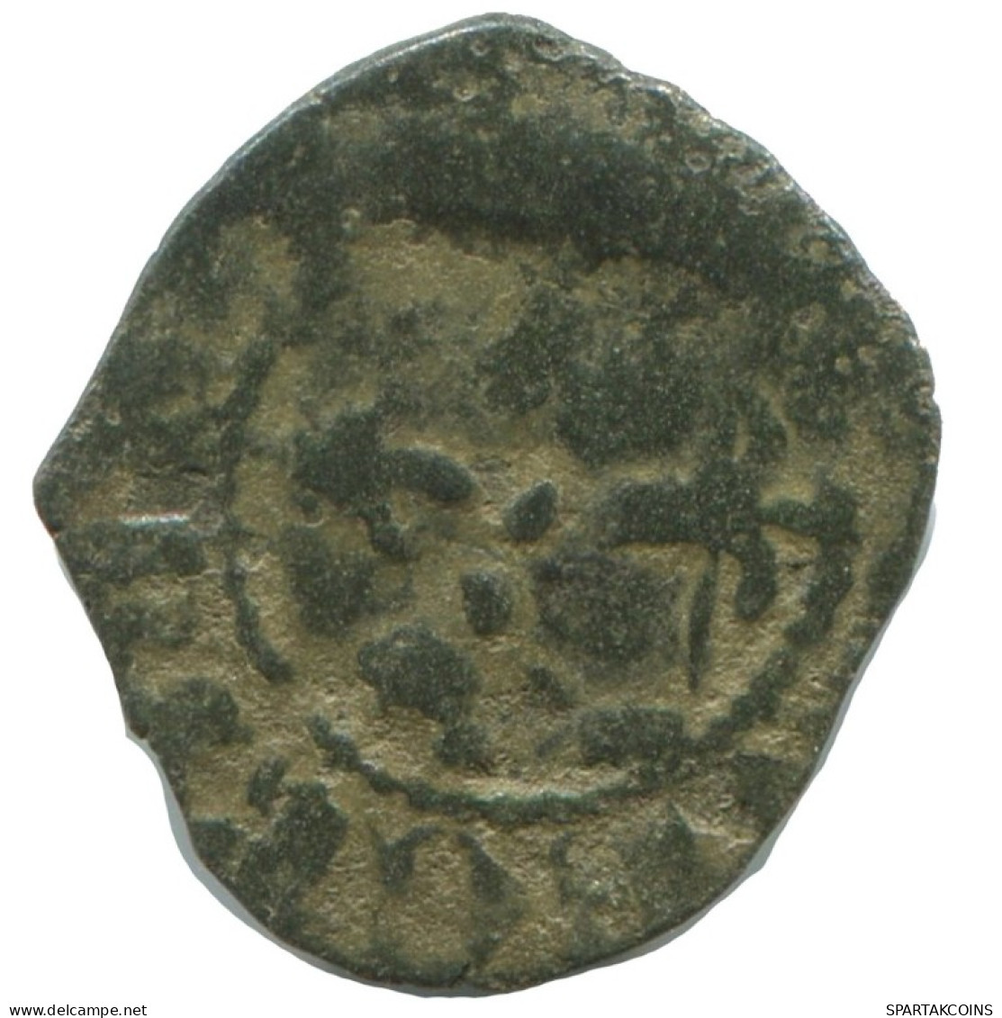 CRUSADER CROSS Authentic Original MEDIEVAL EUROPEAN Coin 0.6g/15mm #AC391.8.U.A - Other - Europe