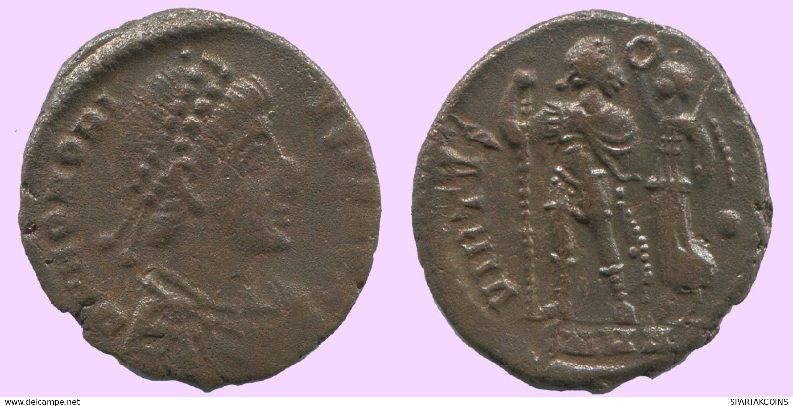 LATE ROMAN IMPERIO Moneda Antiguo Auténtico Roman Moneda 2.1g/17mm #ANT2206.14.E.A - Der Spätrömanischen Reich (363 / 476)