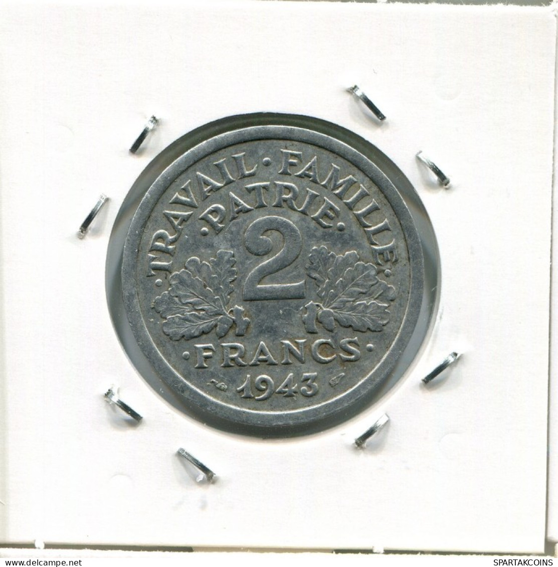 2 FRANCS 1943 FRANCE Pièce Française #AN981.F.A - 2 Francs