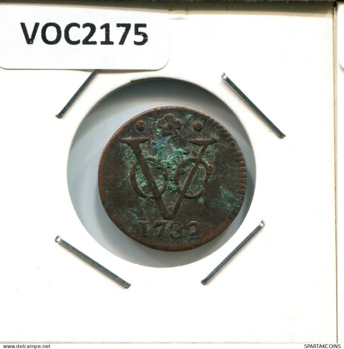 1732 HOLLAND VOC DUIT NETHERLANDS INDIES NEW YORK COLONIAL PENNY #VOC2175.7.U.A - Indes Néerlandaises