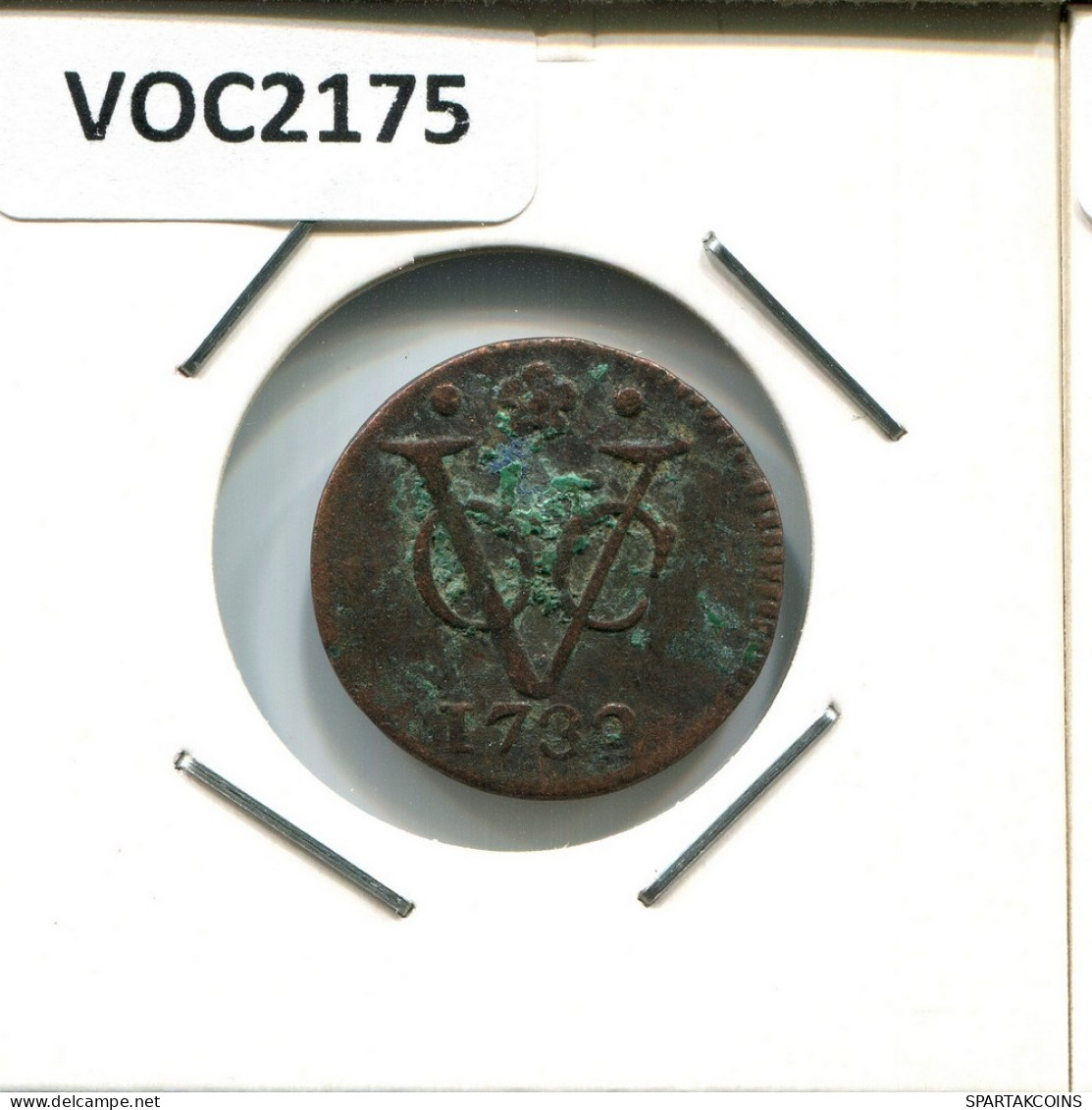 1732 HOLLAND VOC DUIT NETHERLANDS INDIES NEW YORK COLONIAL PENNY #VOC2175.7.U.A - Dutch East Indies