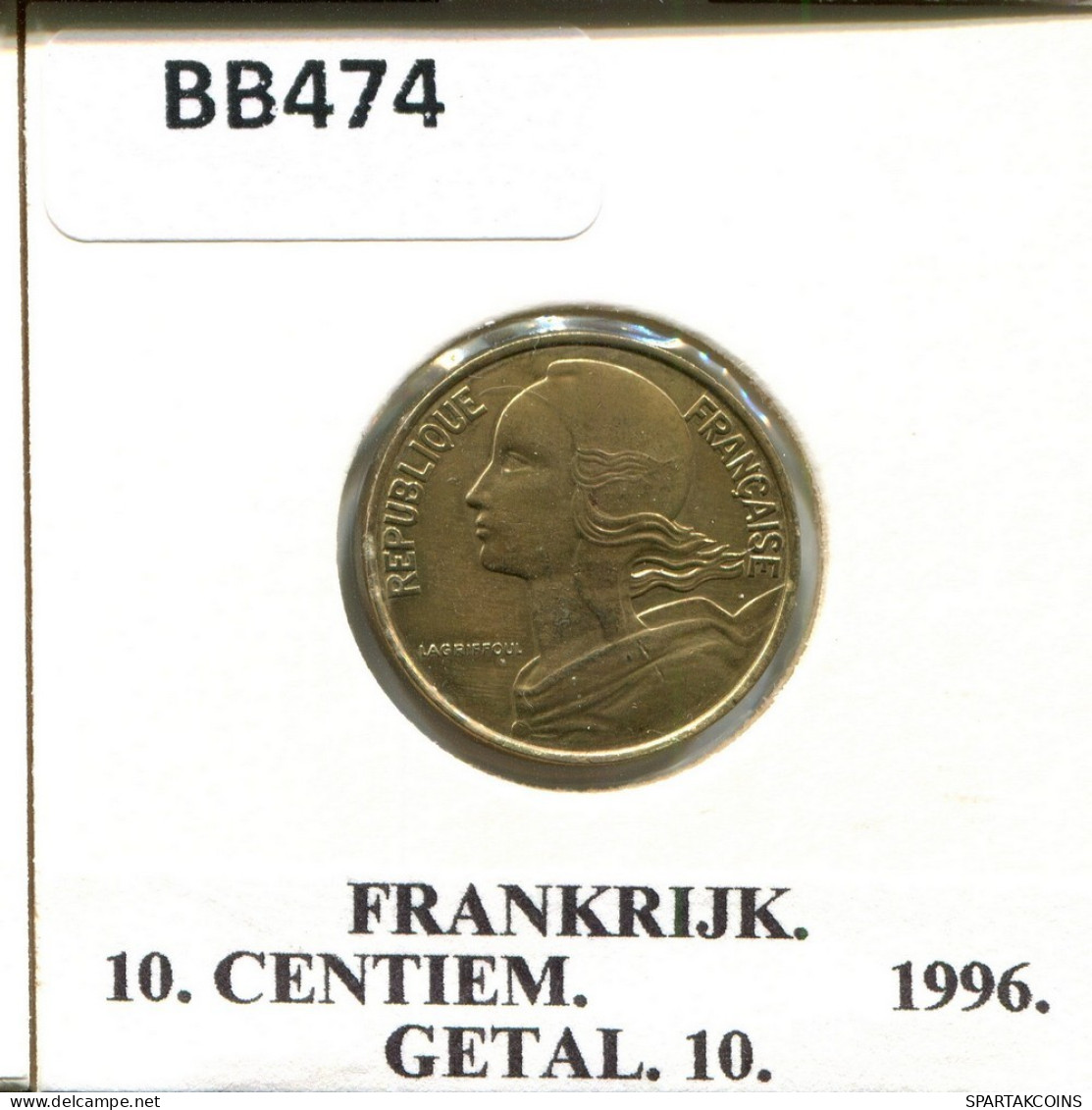 10 CENTIMES 1996 FRANKREICH FRANCE Französisch Münze #BB474.D.A - 10 Centimes