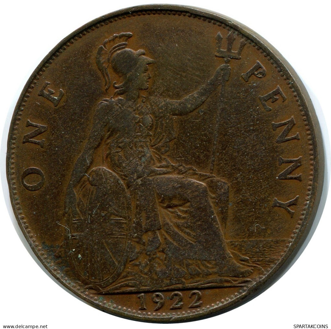 PENNY 1922 UK GREAT BRITAIN Coin #AZ813.U.A - D. 1 Penny