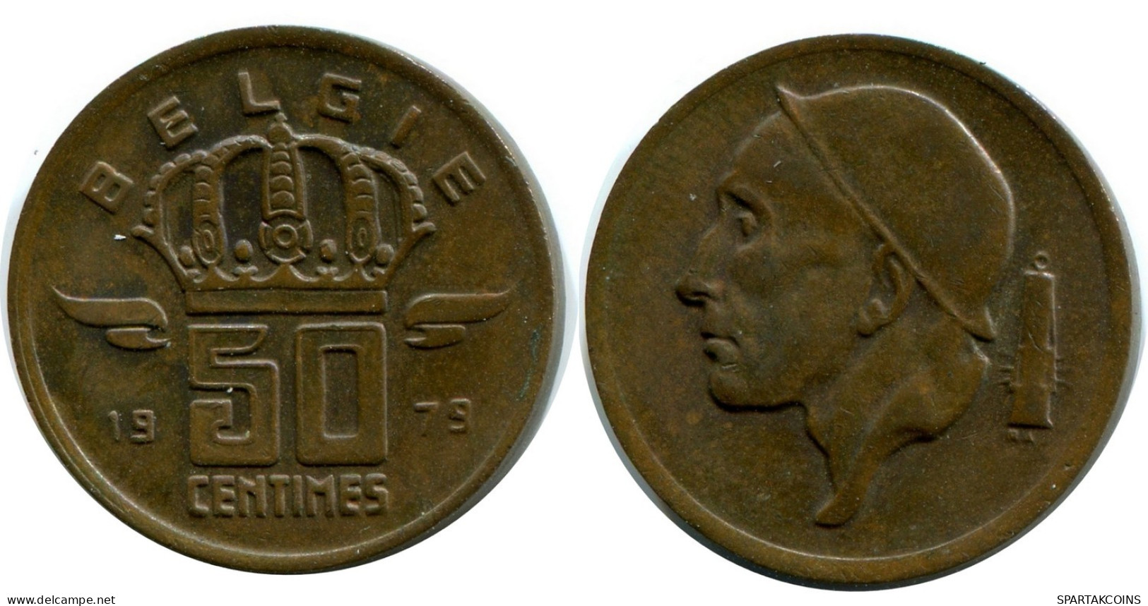 50 CENTIMES 1979 DUTCH Text BELGIUM Coin #AW925.U.A - 50 Cents