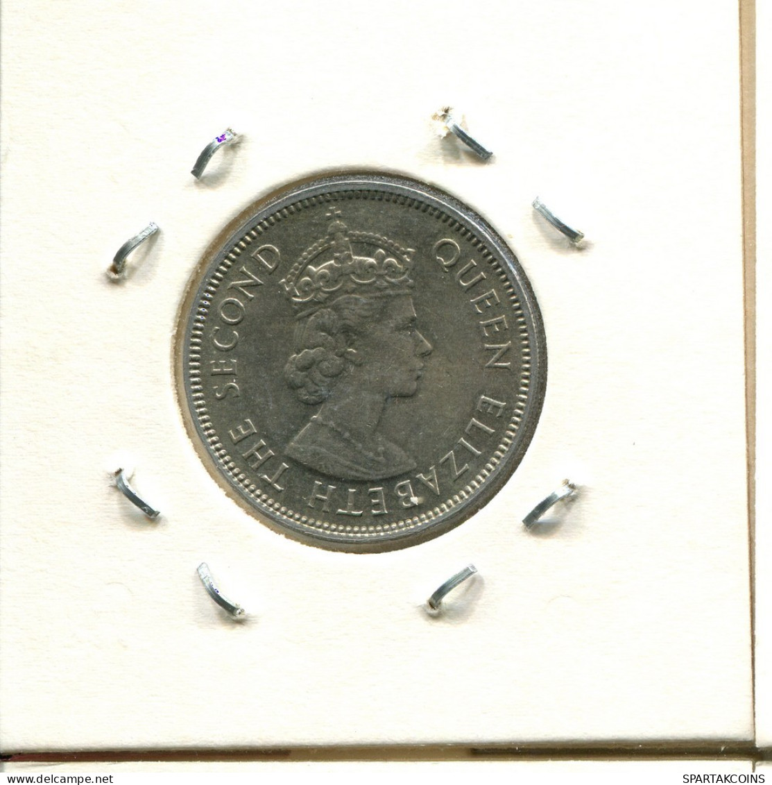 1/2 RUPPE 1975 MAURICIO MAURITIUS Moneda #AS388.E.A - Mauritius