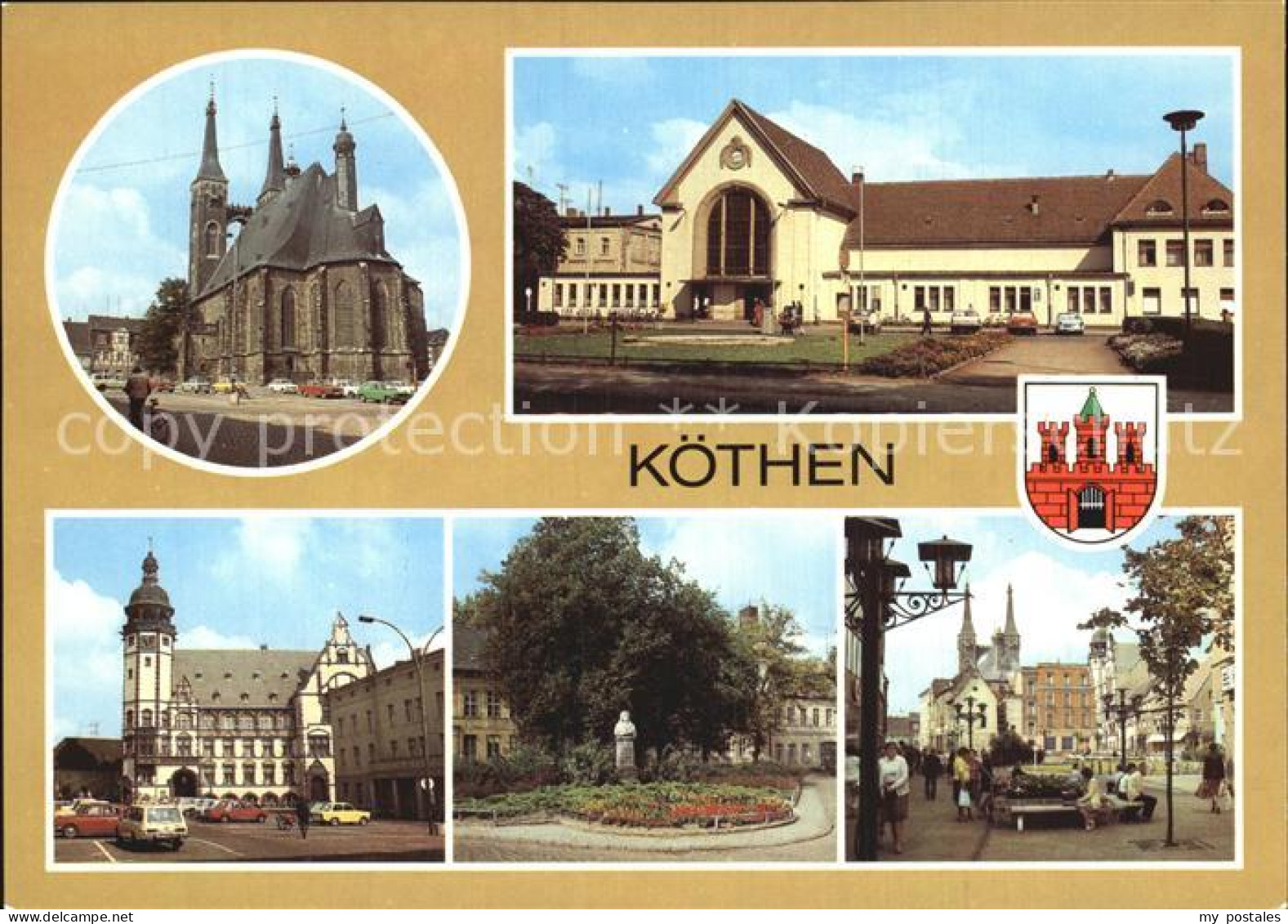 72543174 Koethen Anhalt St Jakobskirche Bahnhof Rathaus Joh Seb Bach Gedenkstaet - Koethen (Anhalt)