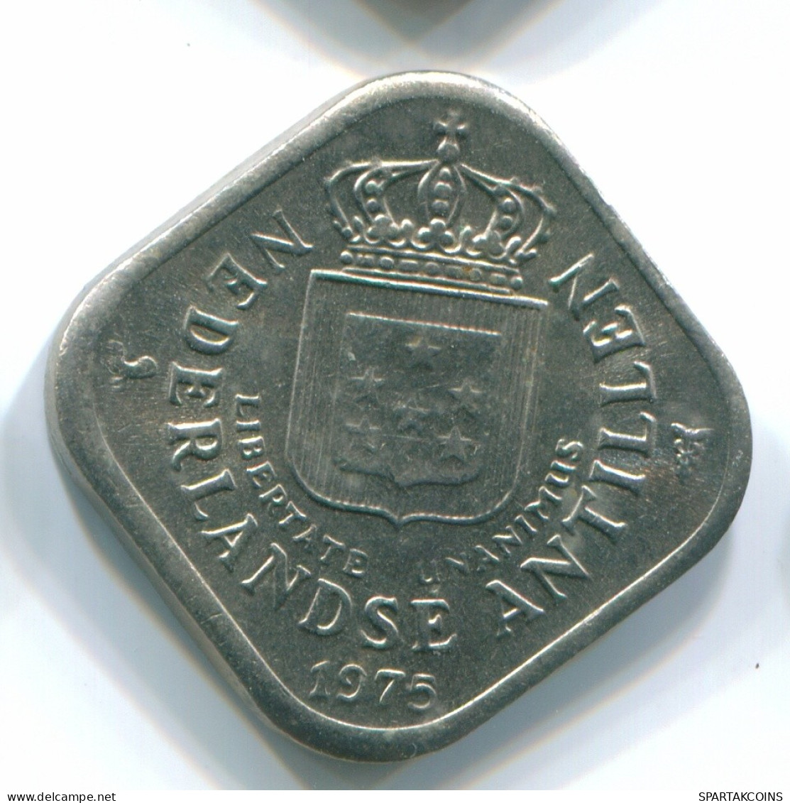 5 CENTS 1975 ANTILLES NÉERLANDAISES Nickel Colonial Pièce #S12252.F.A - Netherlands Antilles