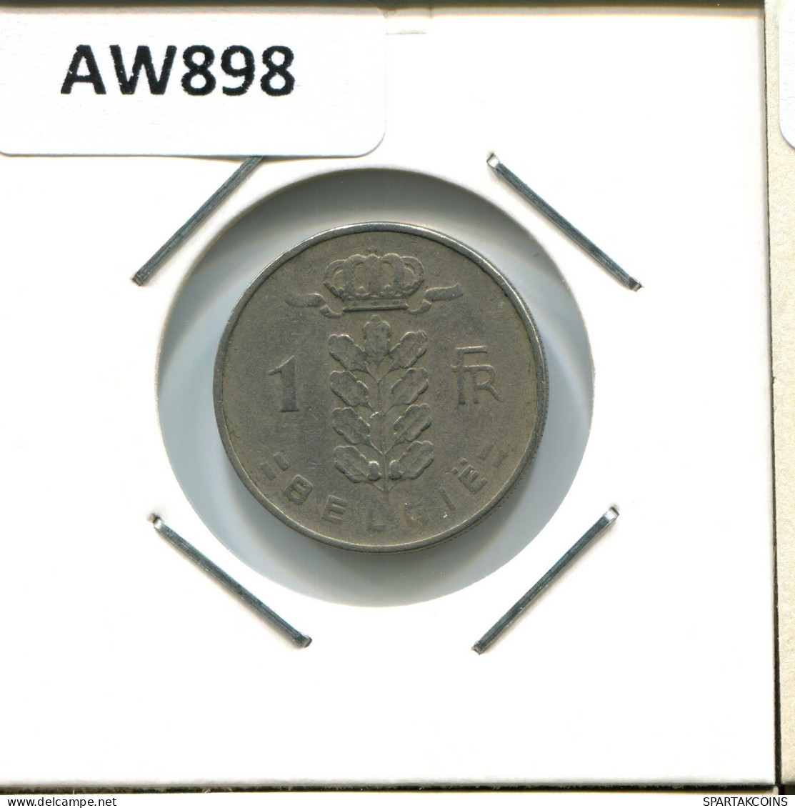 1 FRANC 1960 DUTCH Text BÉLGICA BELGIUM Moneda #AW898.E.A - 1 Franc