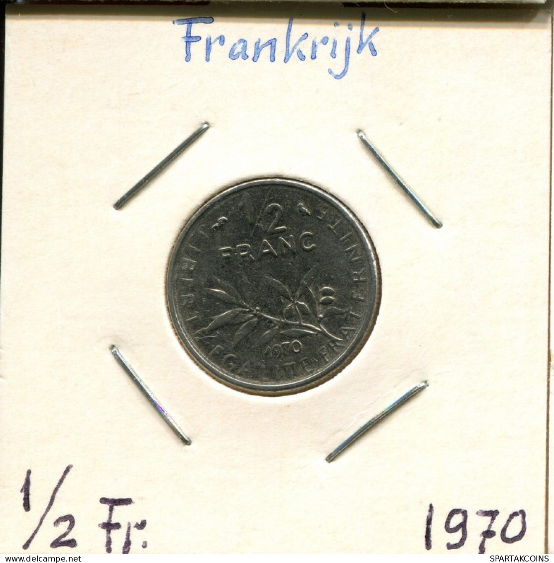 1/2 FRANC 1970 FRANCE Pièce Française #AM242.F.A - 1/2 Franc