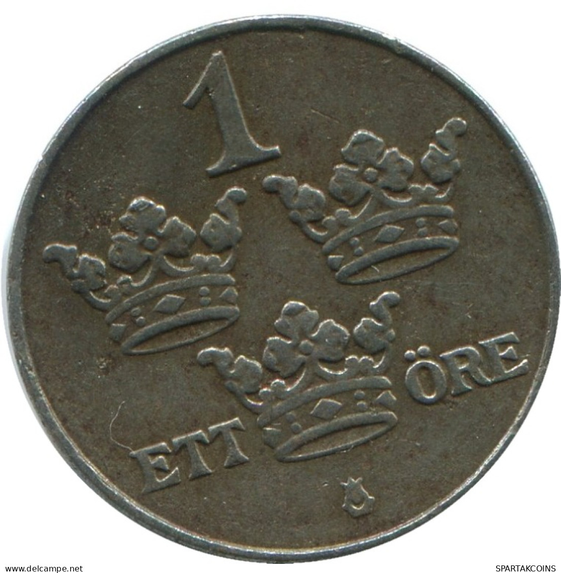1 ORE 1918 SWEDEN Coin #AD154.2.U.A - Sweden