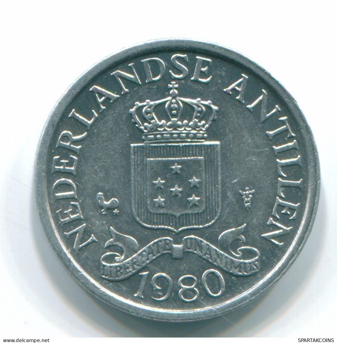 1 CENT 1980 NIEDERLÄNDISCHE ANTILLEN Aluminium Koloniale Münze #S11193.D.A - Netherlands Antilles
