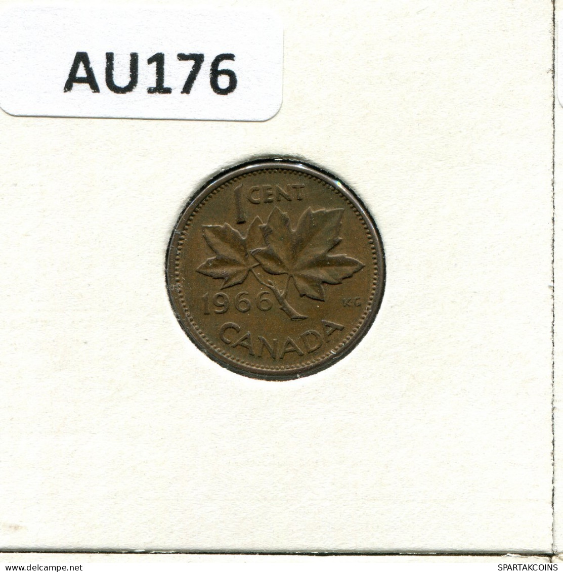 1 CENT 1966 CANADA Coin #AU176.U.A - Canada